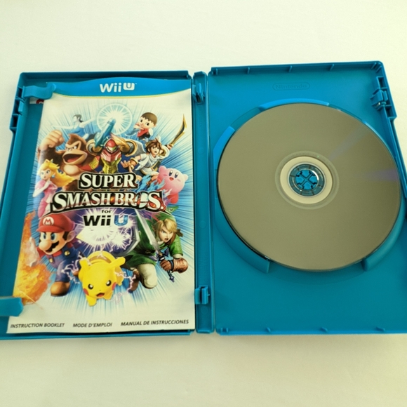 Super Smash Bros. (Wii U, 2014) Nintendo Video Game With Case And Manual - Picture 3 of 4